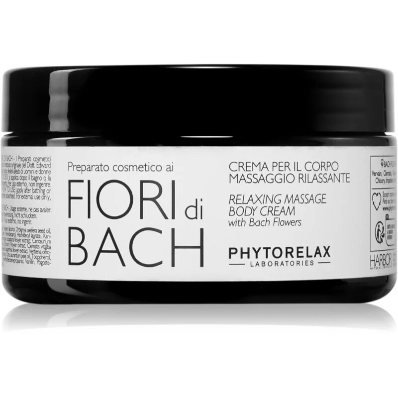 Phytorelax Laboratories Fiori di Bach výživný tělový krém pro relaxaci 300 ml