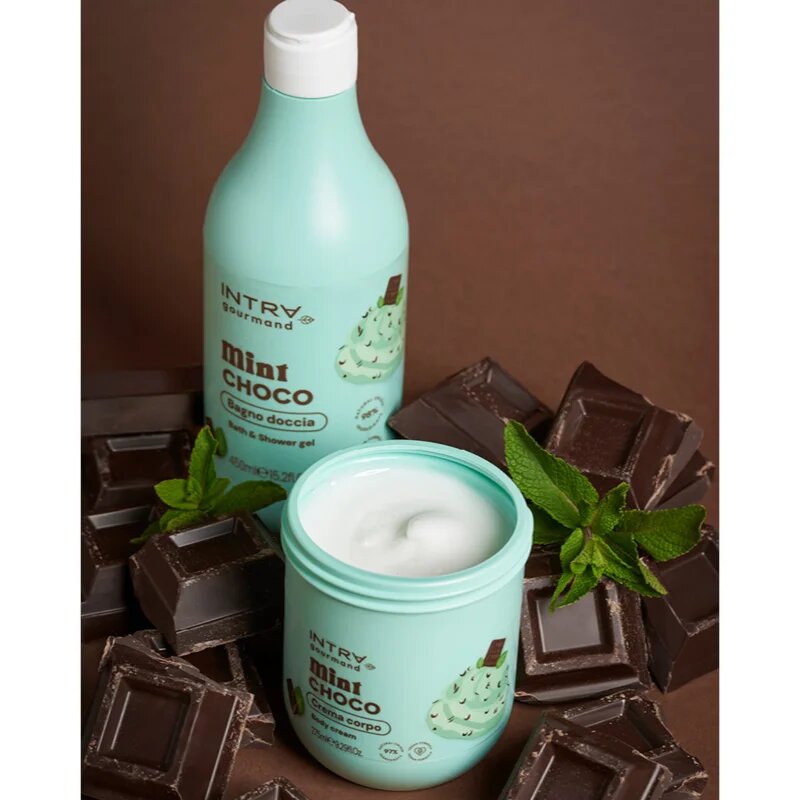 Phytorelax Laboratories Intra Gourmand Mint Choco sprchový a koupelový gel 450 ml