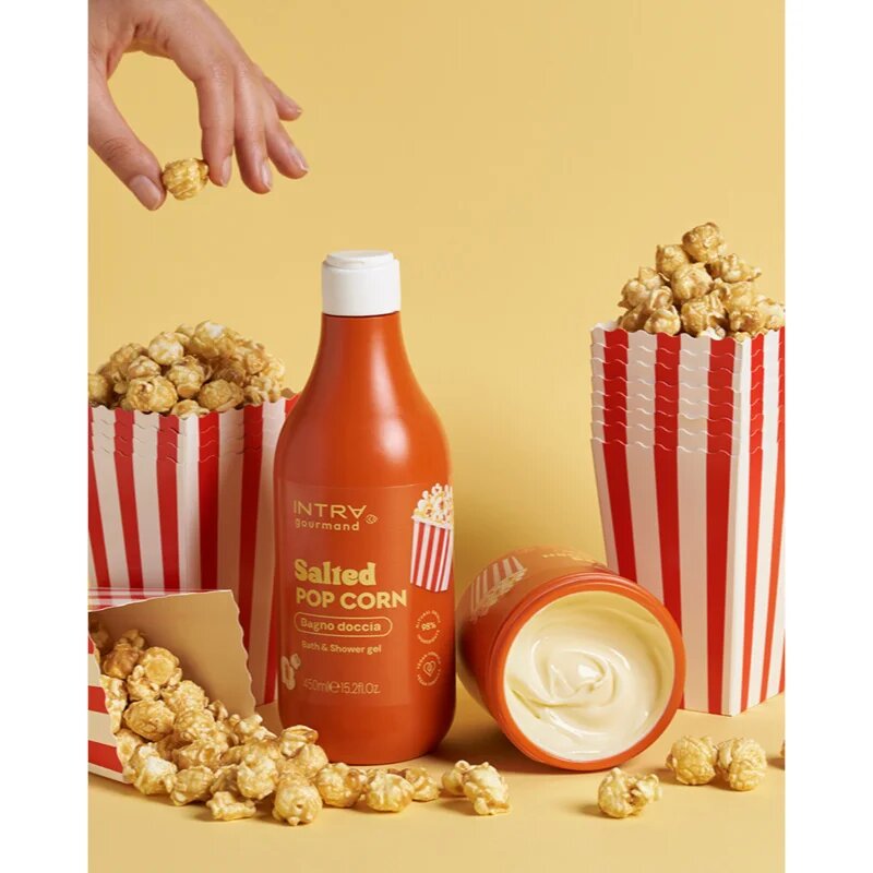 Phytorelax Laboratories Intra Gourmand Salted Popcorn sprchový a koupelový gel 450 ml