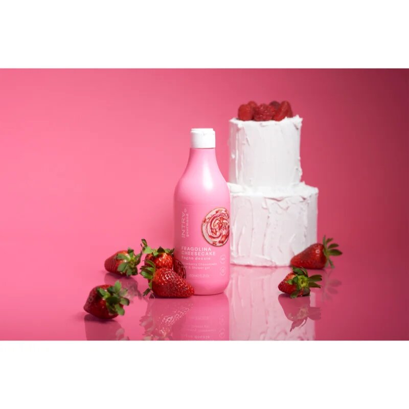 Phytorelax Laboratories Intra Gourmand Strawberry Cheesecake sprchový a koupelový gel 450 ml