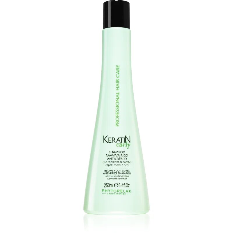 Phytorelax Laboratories Keratin Curly šampon pro kudrnaté a vlnité vlasy proti krepatění 250 ml