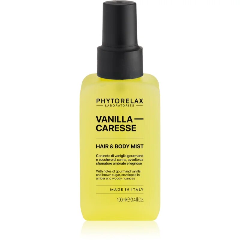 Phytorelax Laboratories Vanilla Caresse parfémovaná mlha na tělo a vlasy pro ženy 100 ml