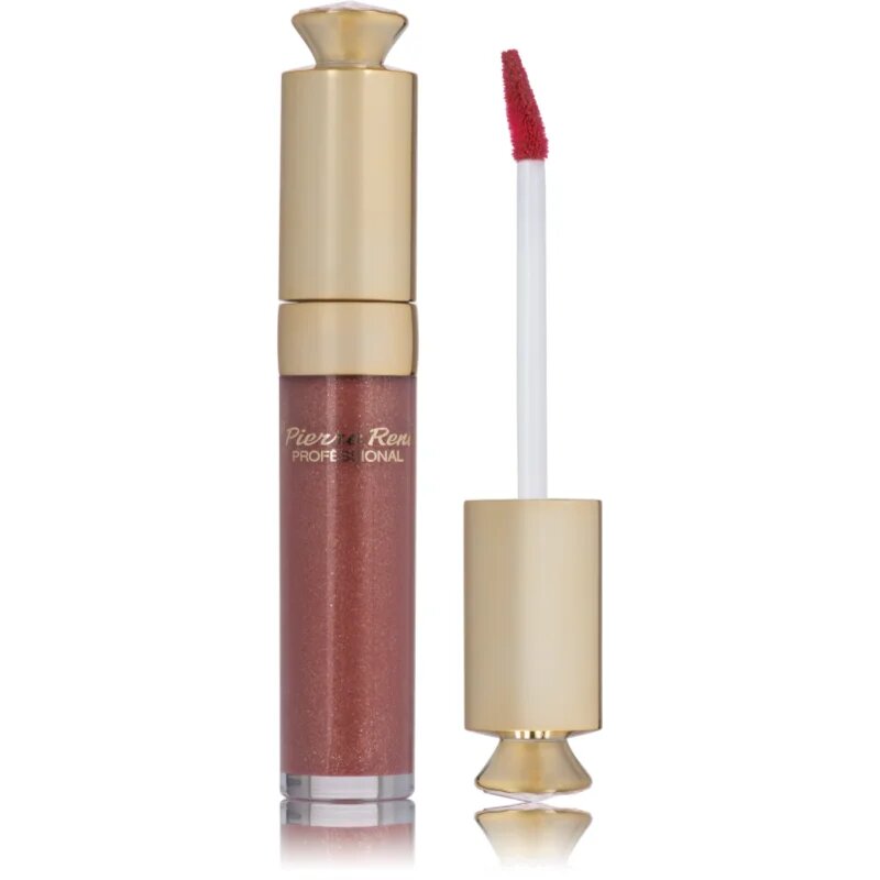 Pierre René Glow Lip Gloss třpytivý lesk na rty odstín Rose Kiss 8 ml