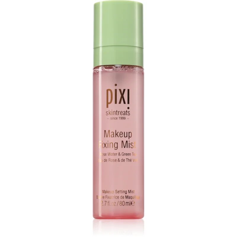 Pixi Makeup Fixing Mist fixační sprej na make-up s růžovou vodou 80 ml