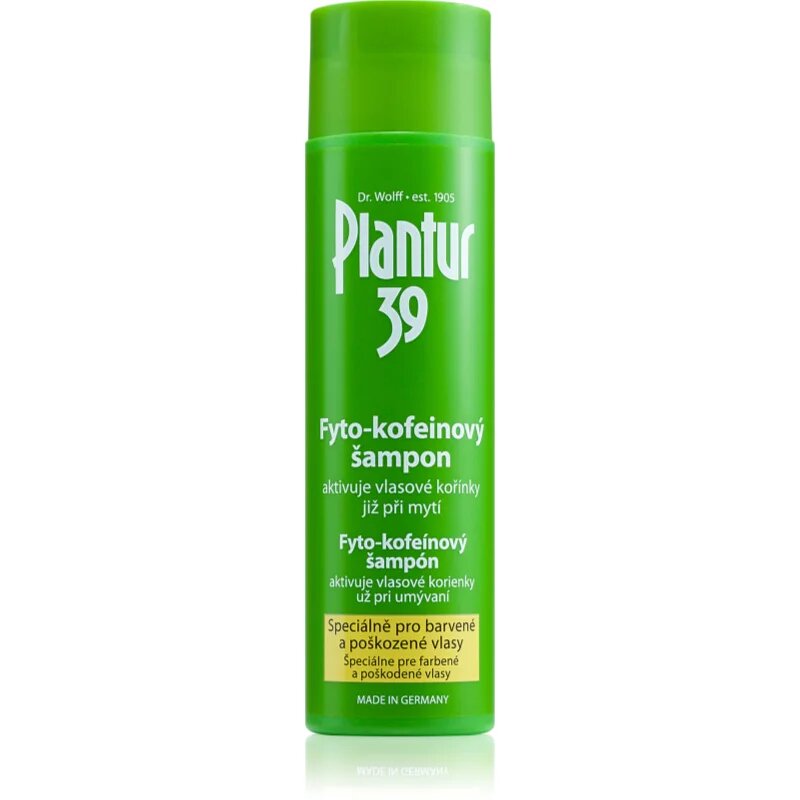 Plantur 39 kofeinový šampon pro barvené a poškozené vlasy 250 ml