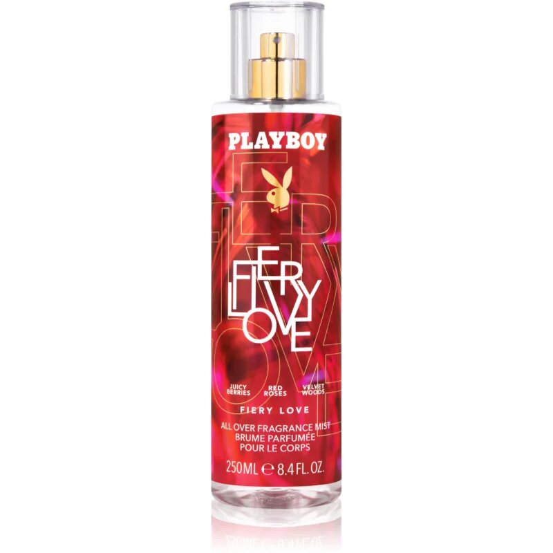 Playboy Fiery Love tělový sprej pro ženy 250 ml
