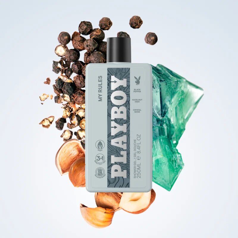 Playboy My Rules sprchový gel 3 v 1 pro muže 250 ml