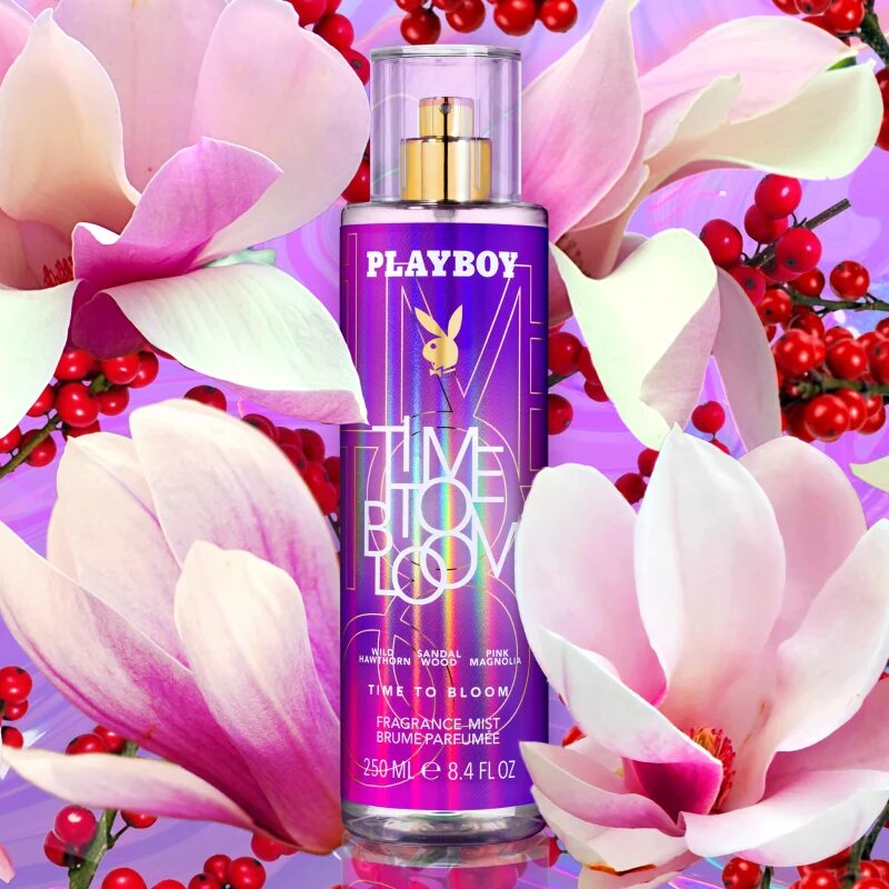Playboy Time to Bloom tělový sprej pro ženy 250 ml