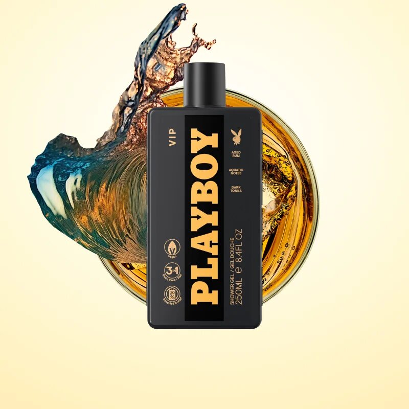 Playboy VIP sprchový gel 3 v 1 pro muže 250 ml