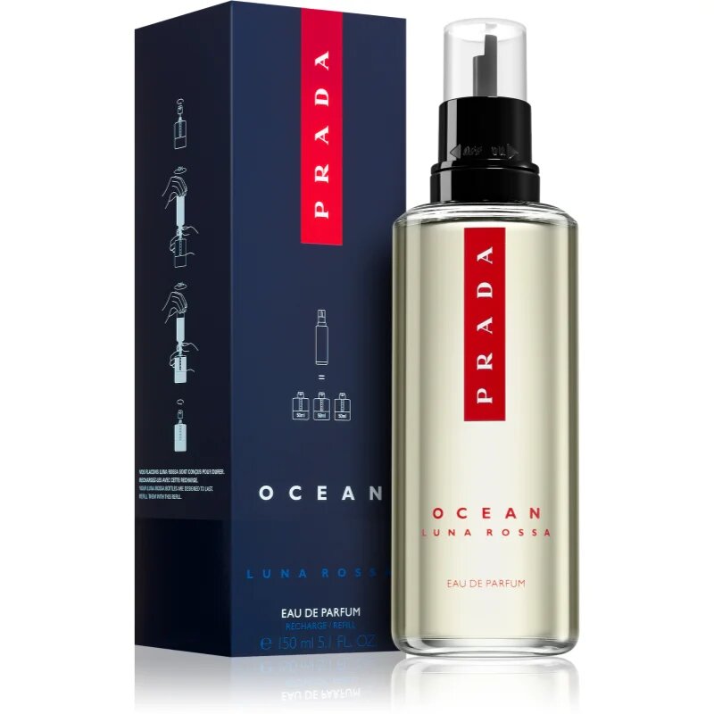 Prada Luna Rossa Ocean parfémovaná voda – náhradní náplň pro muže Refill 150 ml