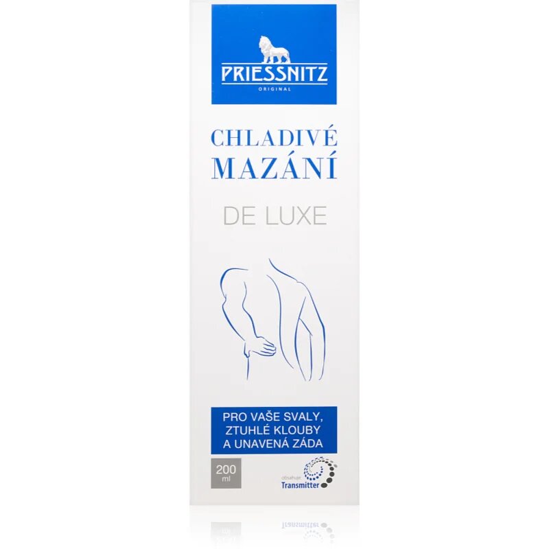 Priessnitz Cooling gel De Luxe chladivý masážní gel na svaly a klouby 200 ml