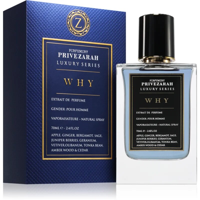 Prive Zarah Why parfémový extrakt pro muže 70 ml