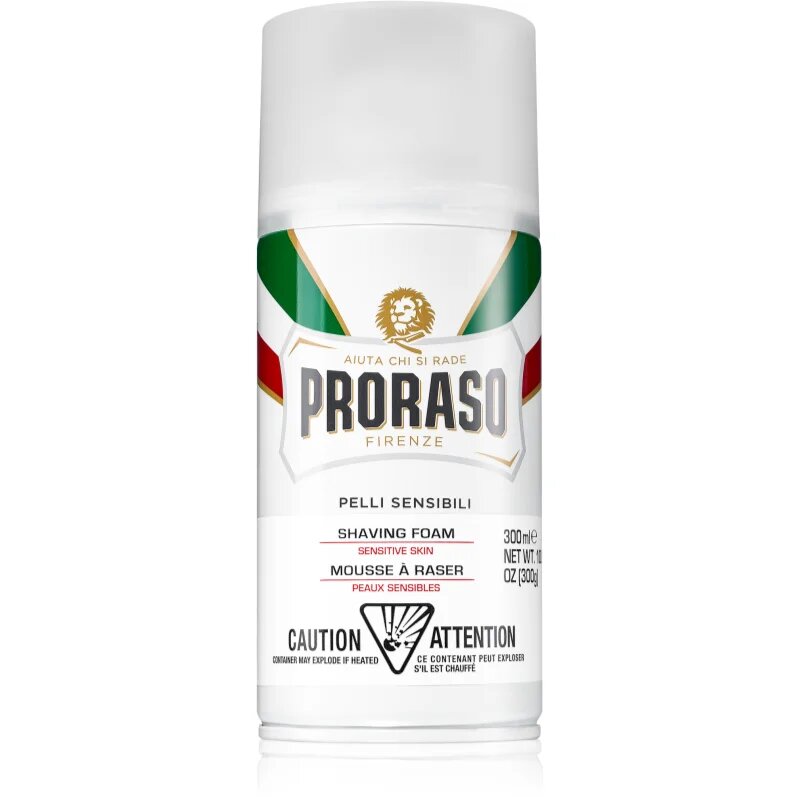 Proraso Sensitive Skin pěna na holení pro citlivou pleť 300 ml