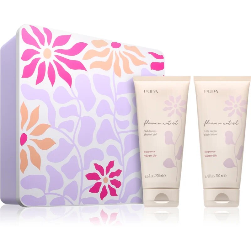 PUPA Milano Flower Artist Kit dárková sada na tělo s vůní Vibrant Lily