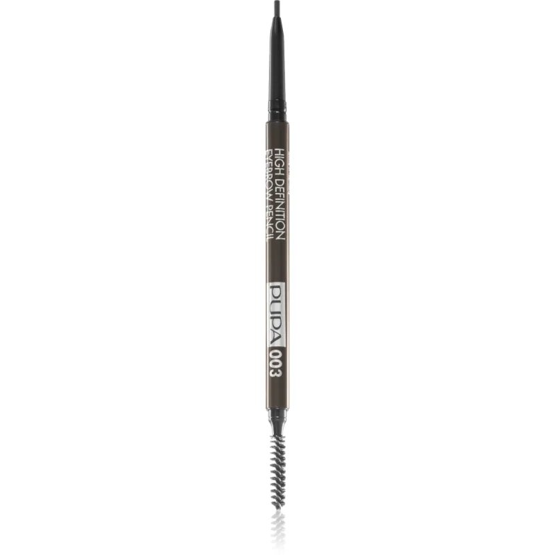 PUPA Milano High Definition automatická tužka na obočí voděodolná odstín 003 Dark Brown 0.09 g