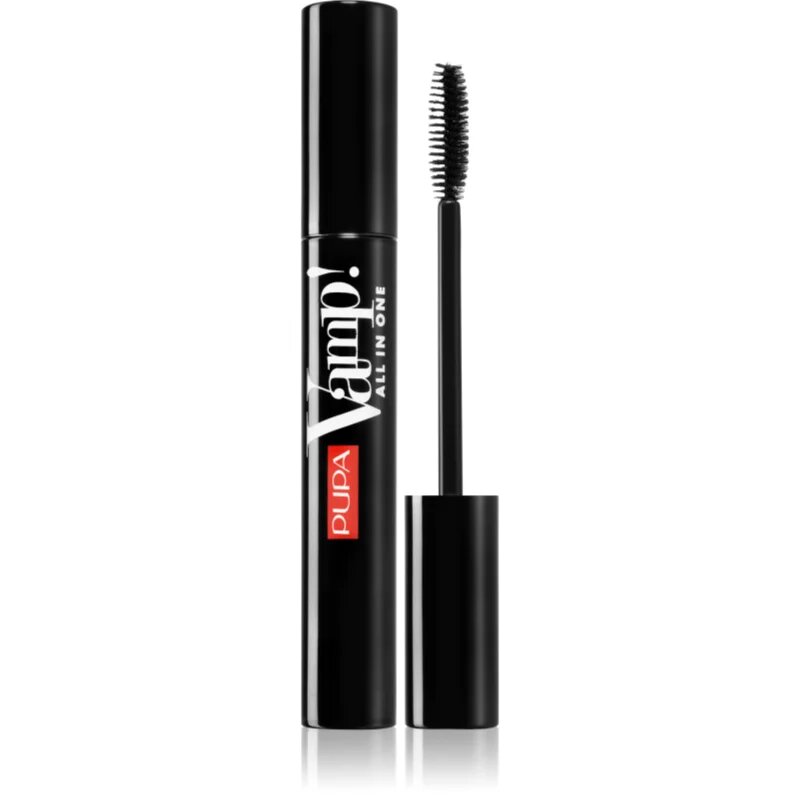 PUPA Milano Vamp! All In One řasenka pro objem délku a oddělení řas odstín 101 Black 9 ml