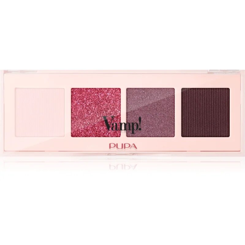 PUPA Milano Vamp! Eyeshadow Palette paletka očních stínů 004 Vibrant Plum 5.2 g