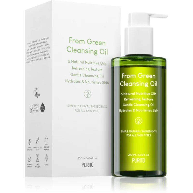 Purito From Green čisticí pleťový olej 200 ml