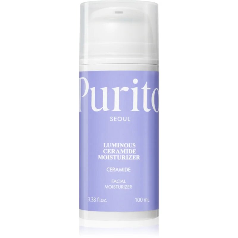 Purito Luminous Ceramide Moisturizer zklidňující pleťový krém pro suchou a citlivou pokožku 100 ml