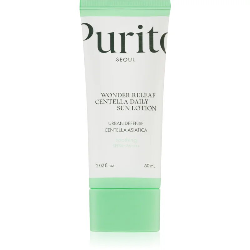 Purito Wonder Releaf Centella Daily Sun Lotion lehký ochranný krém na obličej SPF 50+ 60 ml
