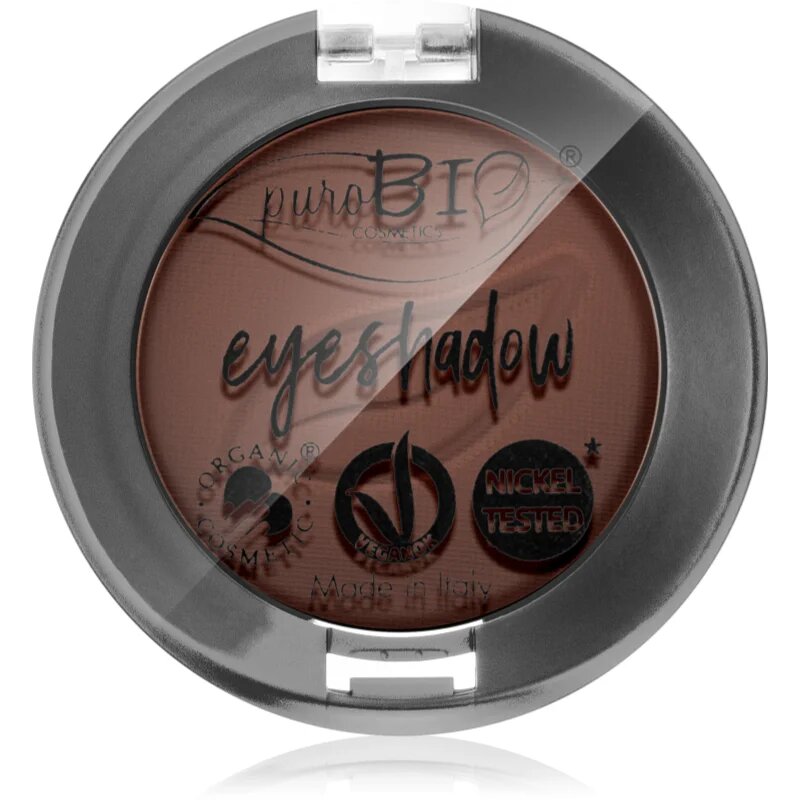 puroBIO Cosmetics Compact Eyeshadows oční stíny odstín 03 Brown 25 g
