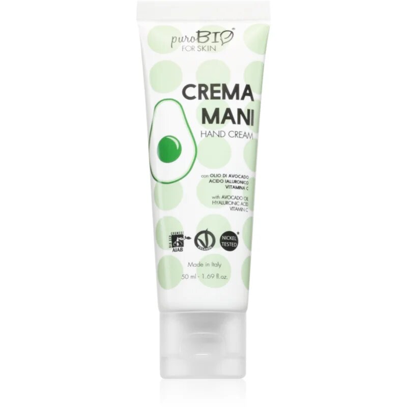 puroBIO Cosmetics For Skin vyživující krém na ruce 50 ml