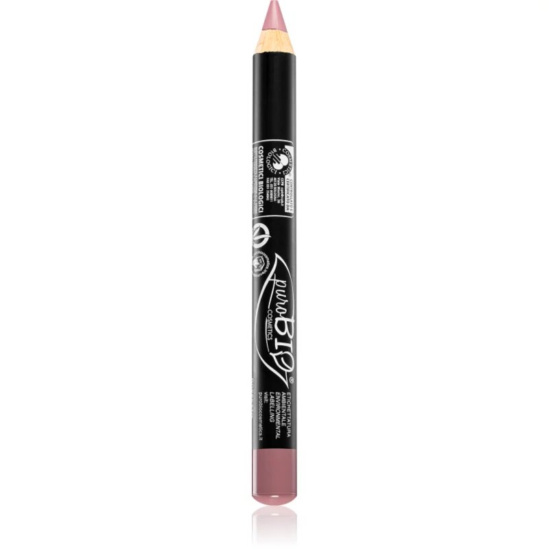 puroBIO Cosmetics Pencil Lipstick multifunkční tužka na oči rty a tváře odstín 24 Pink Rossetto 23 g