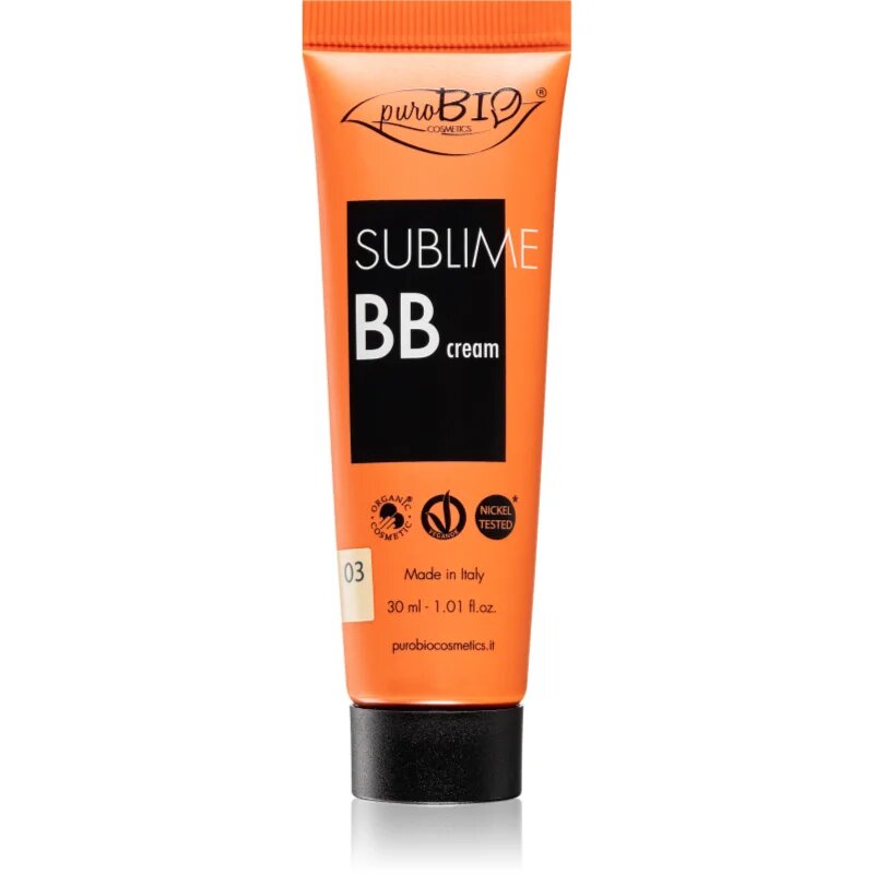 puroBIO Cosmetics Sublime hydratační BB krém odstín 03 30 ml