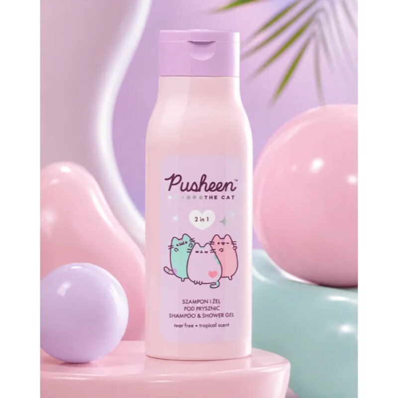 Pusheen 2 in 1 šampon a sprchový gel 2 v 1 400 ml