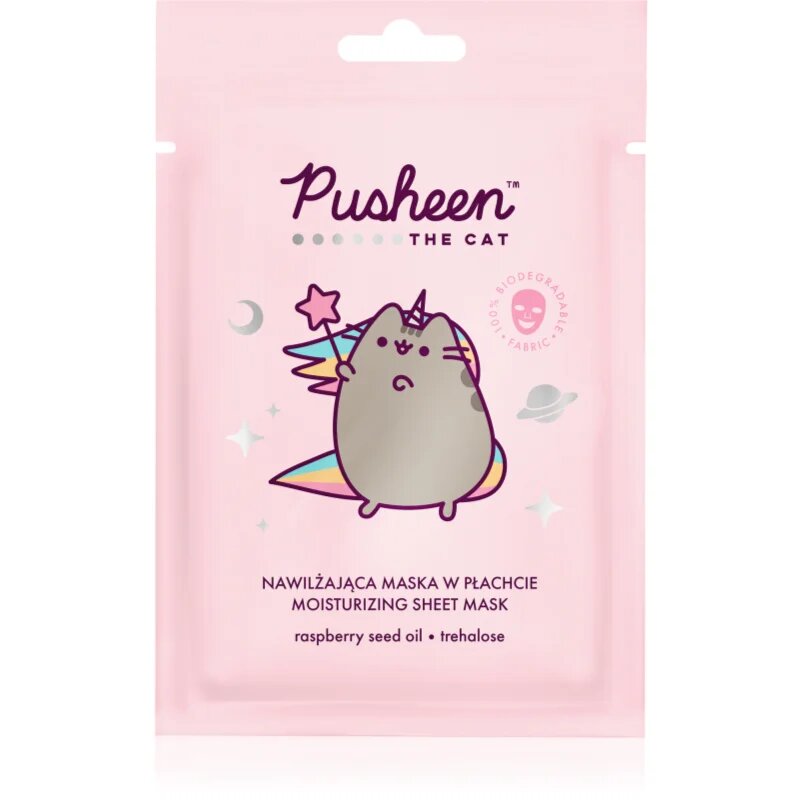 Pusheen Moisturizing Sheet Mask plátýnková maska 17 g