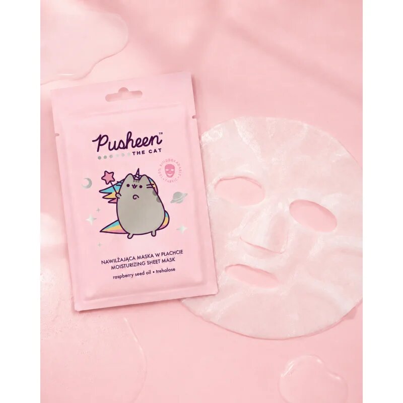 Pusheen Moisturizing Sheet Mask plátýnková maska 17 g