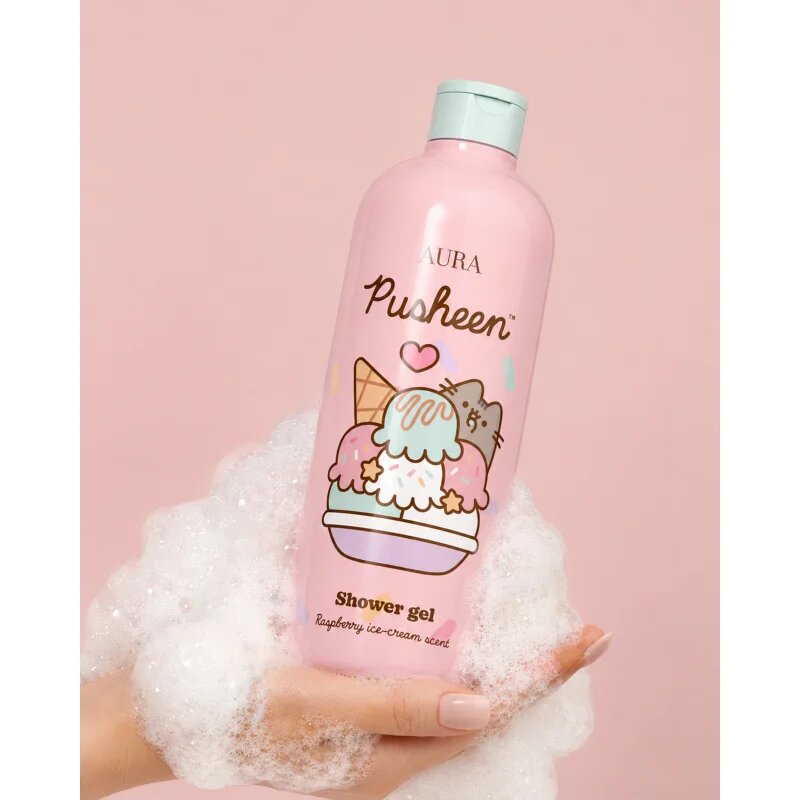 Pusheen Raspberry Ice-Cream sprchový gel 500 ml