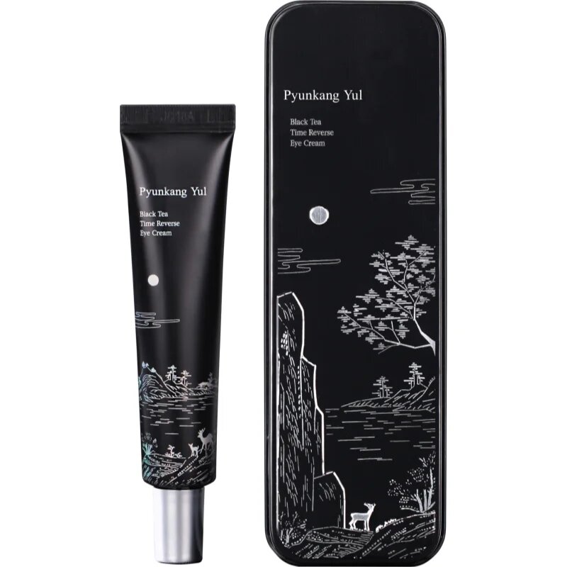 Pyunkang Yul Black Tea Time Reverse Eye Cream multikorekční oční krém pro rozjasnění a vyhlazení pleti 25 ml