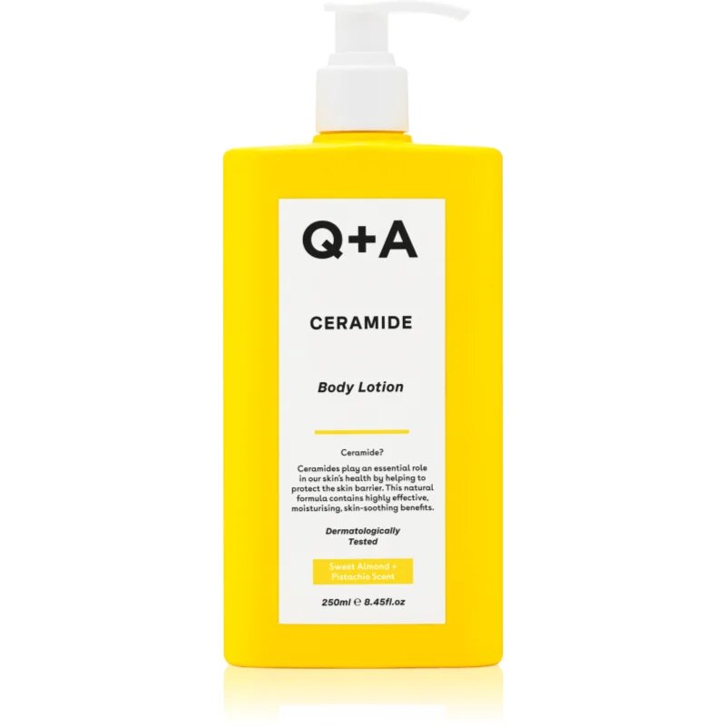 Q+A Ceramide hydratační tělové mléko s ceramidy vůně Sweet Almond + Pistachio 250 ml