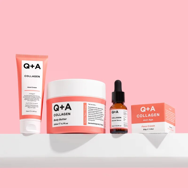 Q+A Collagen hydratační krém na ruce s vyživujícím účinkem 75 ml