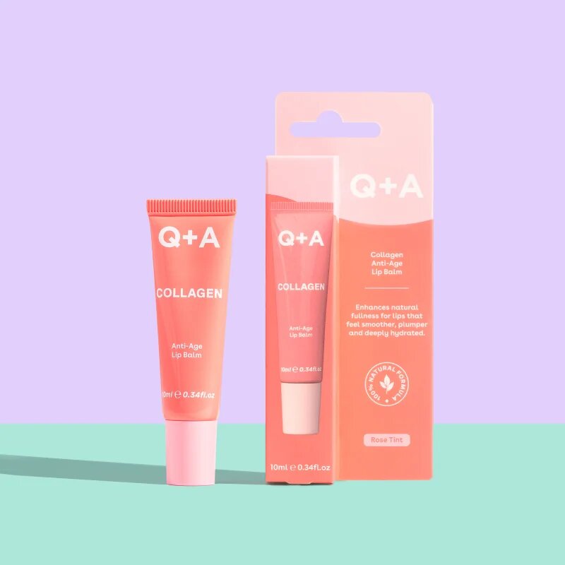 Q+A Collagen tónovací balzám na rty s hydratačním účinkem 10 ml