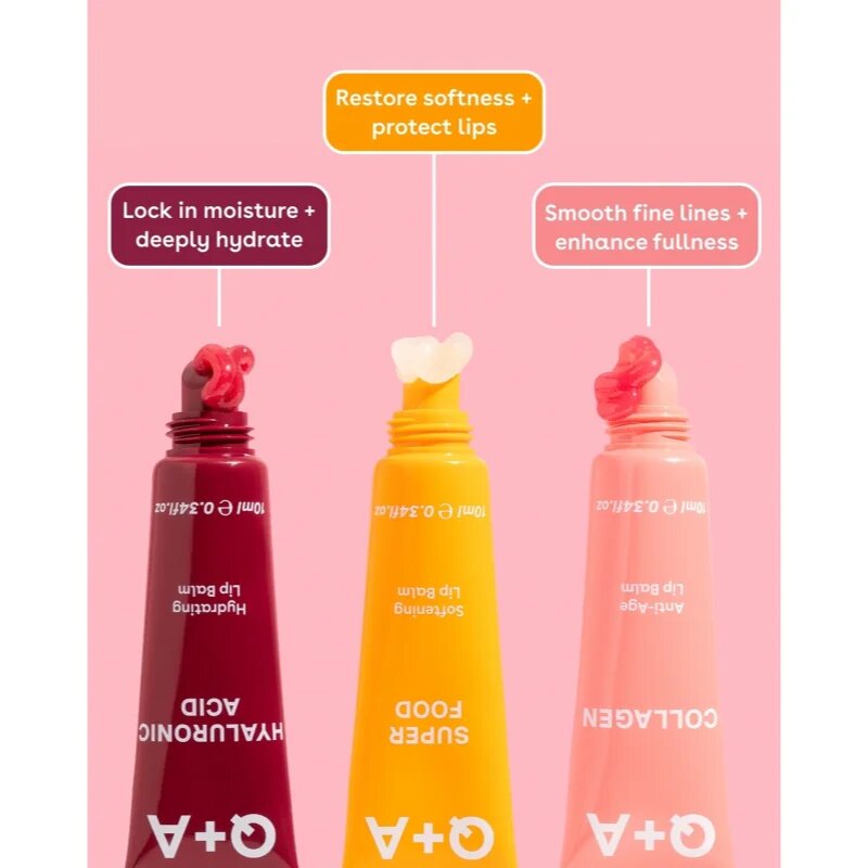 Q+A Collagen tónovací balzám na rty s hydratačním účinkem 10 ml