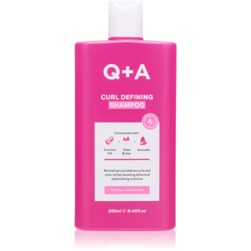 Q+A Curl Defining hydratační šampon pro definici vln 250 ml