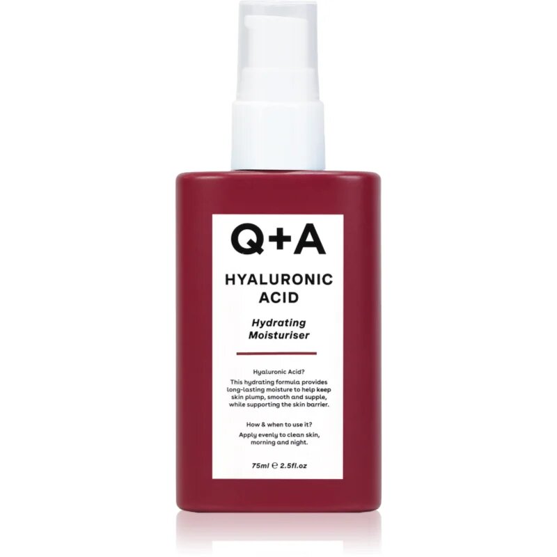 Q+A Hyaluronic Acid lehký hydratační krém na obličej 75 ml