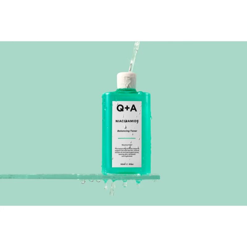 Q+A Niacinamide normalizační tonikum k redukci kožního mazu 150 ml