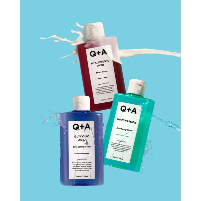 Q+A Niacinamide normalizační tonikum k redukci kožního mazu 150 ml