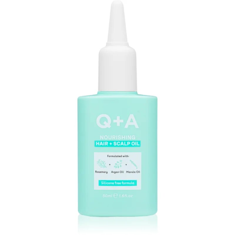 Q+A Nourishing Hair + Scalp Oil vyživující olej na vlasy a vlasovou pokožku 50 ml