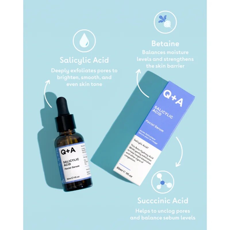 Q+A Salicylic Acid pleťové sérum s exfoliačním účinkem 30 ml