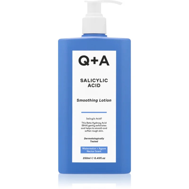 Q+A Salicylic Acid vyhlazující tělové mléko vůně Watermelon + Agave Nectar 250 ml