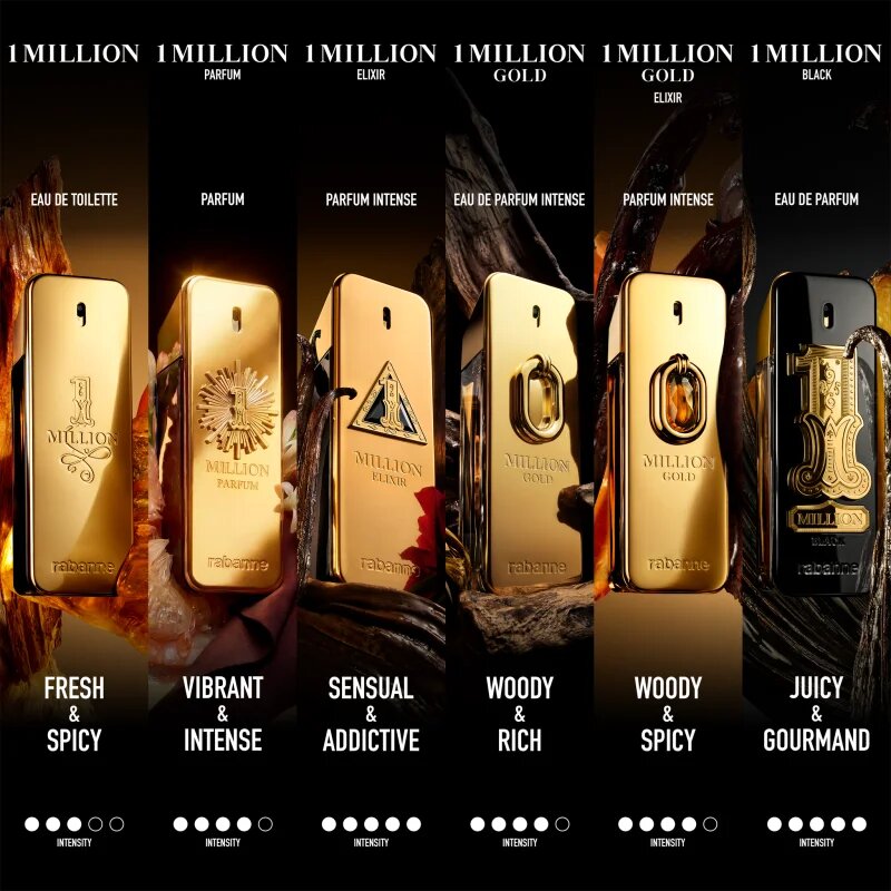 Rabanne 1 Million Black parfémovaná voda pro muže 50 ml