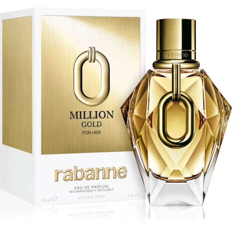 Rabanne Million Gold For Her parfémovaná voda plnitelná pro ženy 90 ml