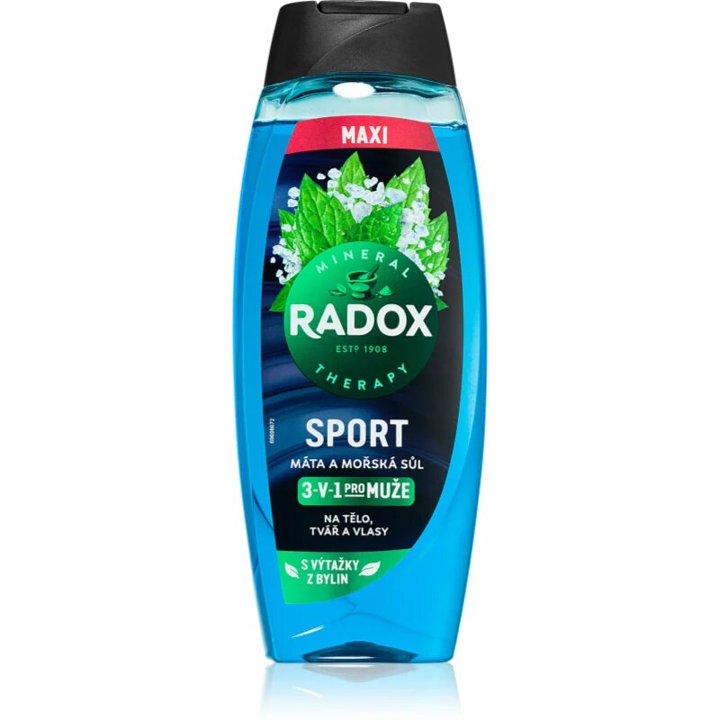 Radox Harmonie sprchový gel pro muže maxi Mint & Sea Salt 450 ml