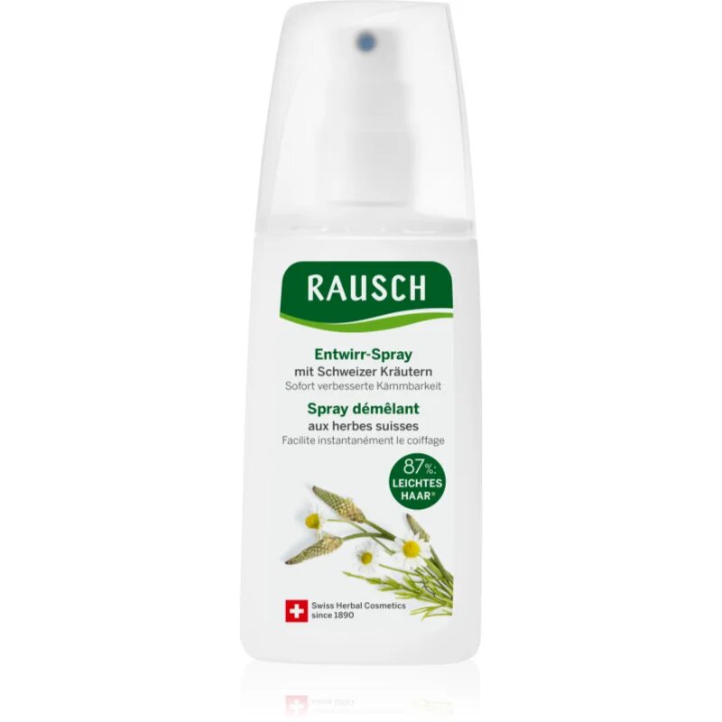 Rausch Detangling Spray Conditioner With Swiss Herbs sprej pro snadné rozčesání vlasů 100 ml