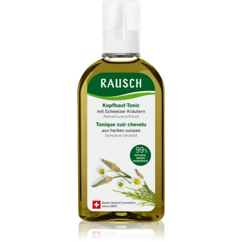 Rausch Scalp Tonic With Swiss Herbs čisticí péče pro mastnou pokožku hlavy 100 ml