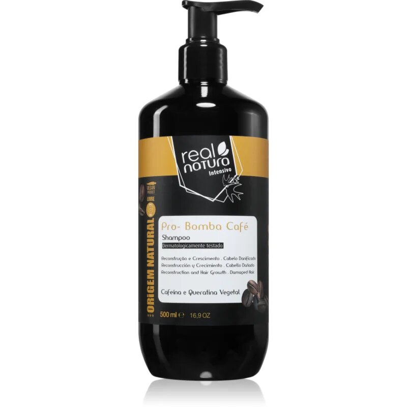 Real Natura Pro - Bomba Café šampon pro suché vlasy 500 ml